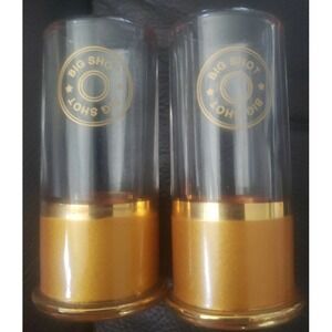 Big Shot 12 Guage Shotgun Shell Shot Glasses Set Of 2